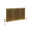 Gliederheizkörper (2-säulig), horizontal | Größe wählbar | Metallisches Gold – Regent