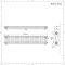 Traditioneller Gliederheizkörper (3-Säulen) Horizontal | 300mm x 1595mm  - Anthrazit - Regent