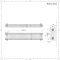 Traditioneller Gliederheizkörper (4-Säulen) Horizontal | 300mm x 1595mm  - Weiß - Regent