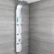 Duschpaneel mit Thermostat - mit Duschkopf, Handbrause und Körperdüsen - Chrom - Baya