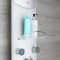 Duschpaneel mit Thermostat - mit Duschkopf, Handbrause und Körperdüsen - Chrom - Baya