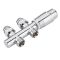 Hudson Reed - Chrom Hahnblockventil, gerade mit Chrom-THV und auswählbaren Adaptern