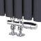 Hudson Reed - Chrom Hahnblockventil, gerade mit Chrom-THV und auswählbaren Adaptern