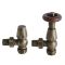 Winkelventile Retro Messing, thermostatisch, für 15mm Kupferrohr - Regent
