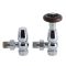 Winkelventile Retro Chrom, Paar, für 15mm Kupferrohr - Regent