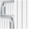 Gliederheizkörper Vertikal 2 Säulen Nostalgie Weiß 1800mm x 383mm 1489W - Saffre
