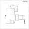 Winkelventile, quadratisch, modern, manuell, Chrom