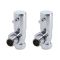 Minimalistisches Winkel-Ventil Paar – Chrom – Select