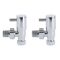 Minimalistisches Winkel-Ventil Paar – Chrom – Select