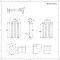 Design Heizkörper Horizontal (Einlaging) 600mm x 413mm | Weiß - Revive