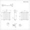 Design Heizkörper Horizontal (Einlaging) 600mm x 590mm | Weiß - Revive