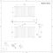 Design Heizkörper Horizontal (Einlaging) 600mm x 1180mm | Weiß - Revive
