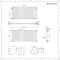 Design Heizkörper Horizontal (Einlaging) 600mm x 1416mm | Weiß - Revive