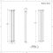 Design Heizkörper Vertikal (Doppellagig) 1400mm x 236mm | Weiß - Revive