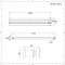 Design Heizköper (doppellagig), horizontal - 236mm x 1400mm, 696W – Anthrazit - Revive