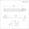Design Heizköper (einlagig), horizontal - 236mm x 1400mm, 457W – Weiß - Revive