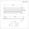 Design Heizköper (doppellagig), horizontal - 472mm x 1400mm, 1392W – Weiß - Revive