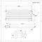 Design Heizköper (einlagig), horizontal - 590mm x 1400mm, 1143W – Weiß - Revive