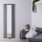 Design Heizkörper Vertikal mit Spiegel Mittelanschluss 1900mm x 640mm 1261W - Steingrau - Lublin