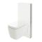 Milton Wand-WC inkl. Saru Sanitärmodul mit Sensor-Spülung H 1000mm Weiß