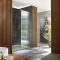 Walk-In Dusche mit geriffeltem Glas und Rahmen in Chrom, Nischeneinbau - inkl. Duschwanne – Größe wählbar - Florence