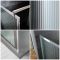 Duschwand mit geriffeltem Glas und Profil in Chrom 1950mm – Breite und Rahmen wählbar – Florence