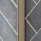 Walk-In Duschwand, gebürstetes Nickel - Höhe 1950mm, Breite wählbar – Harting
