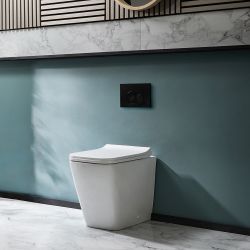  Vorwand-WC Eckig inkl. Sitz mit Absenkautomatik - Weiß - Milton
