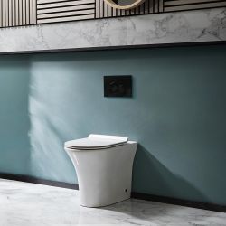 Stand-WC inkl. Sitz mit Absenkautomatik – Weiß - Marbury