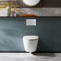 Hänge-WC inkl. Sitz mit Absenkautomatik – Weiß - Sutton