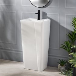 Standwaschbecken 445mm x 360mm (1 Hahnloch) - Halwell