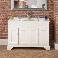 Traditioneller Waschtischunterschrank mit Waschbecken (Farbe & Größe wählbar) | Farbe & Design der Griffe wählbar - Thornton