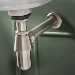 Hudson Reed - Flaschensiphon für Waschbecken | Finish wählbar