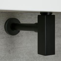 Flaschensiphon, für Waschbecken - Schwarz - Preto