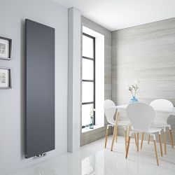 Design Heizkörper Mittelanschluss Vertikal 1800mm - Breite & Finish wählbar - Rubi