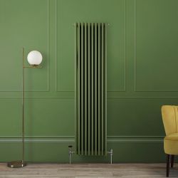 Gliederheizkörper (3-Säulen), vertikal - Größe & Grünton wählbar – Regent