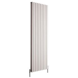 Hudson Reed Revive – Aluminium Design Heizkörper Vertikal (Doppellagig) | Breite wählbar - Weiß