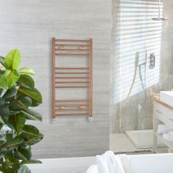 Flacher Design Handtuchheizkörper mit Metallic-Finish – Größe und Farbe wählbar – Ive