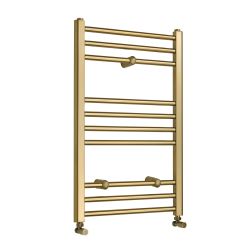 Flacher Handtuchheizkörper | Größe wählbar – satiniertes Gold – Orelia