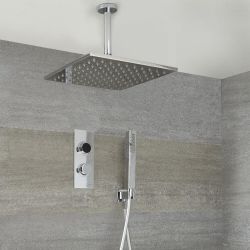 Digitale Dusche für 2 Funktionen inkl. 300x300mm Decken-Duschkopf & Brause - Narus
