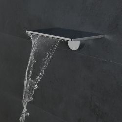 Wasserfall-Duschkopf/Wanneneinlauf, 230mm x 160mm - Chrom - Blade