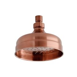 Retro-Duschkopf 155mm, ohne Wandarm – satiniertes Kupfer – Elizabeth