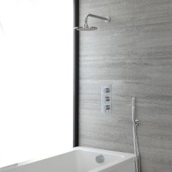 Dusch- und Badesystem mit Unterputz-Thermostat – Funktionen wählbar – Chrom – Como