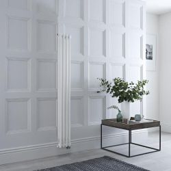 Elektrischer Gliederheizkörper (2 Säulen) Vertikal 1500mm - Weiß, Auswahl an Breiten & WLAN-Thermostaten – Regent