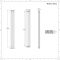 Hudson Reed Revive – Aluminium Design Heizkörper Vertikal (Doppellagig) | 1800mm x 350mm - Anthrazit