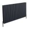 Aluminium Design Heizkörper Horizontal Anthrazit 600mm x 1190mm 2298W (doppellagig) - Revive Air