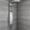 Duschpaneel mit Thermostat - mit Regen/Wasserfall-Duschkopf, Handbrause und Körperdüsen - Chrom -  Select