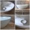 Ovales Aufsatzwaschbecken 405mm x 330mm (Ohne Hahnloch) – Marmoreffekt- Kenton