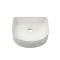 Modernes Aufsatzwaschbecken / geriffelt 400mm x 350mm (ohne Hahnloch) – Weiß - Florence