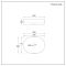 Ovales Aufsatzwaschbecken 600mm x 380mm (ohne Hahnloch) – Weiß - Ealing
